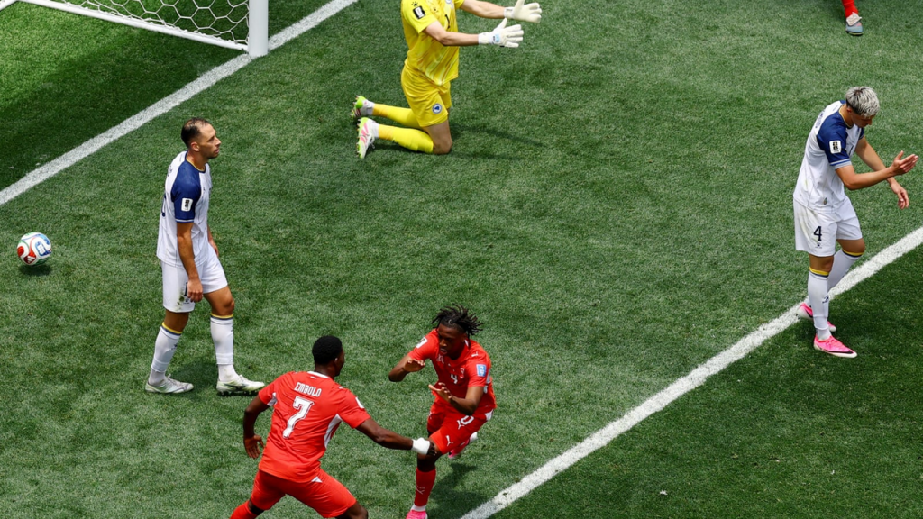 Switzerland Use Late Manzambi Surge to Break Bosnia and Take Group B Control