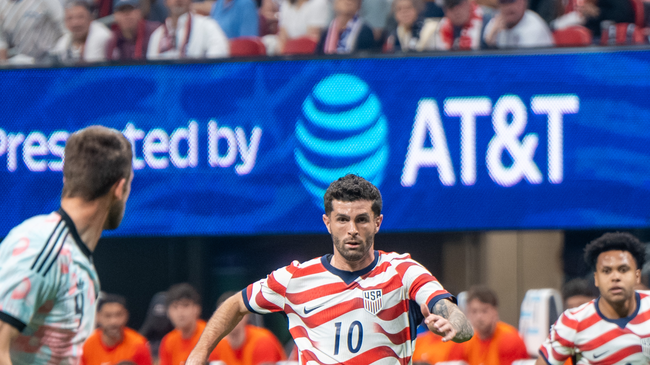 Christian Pulisic on the ball for the USA