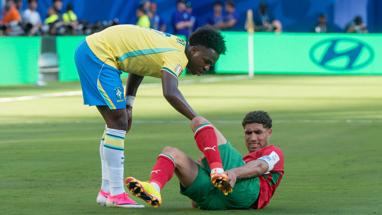 Vinicius Junior in action for Brazil
