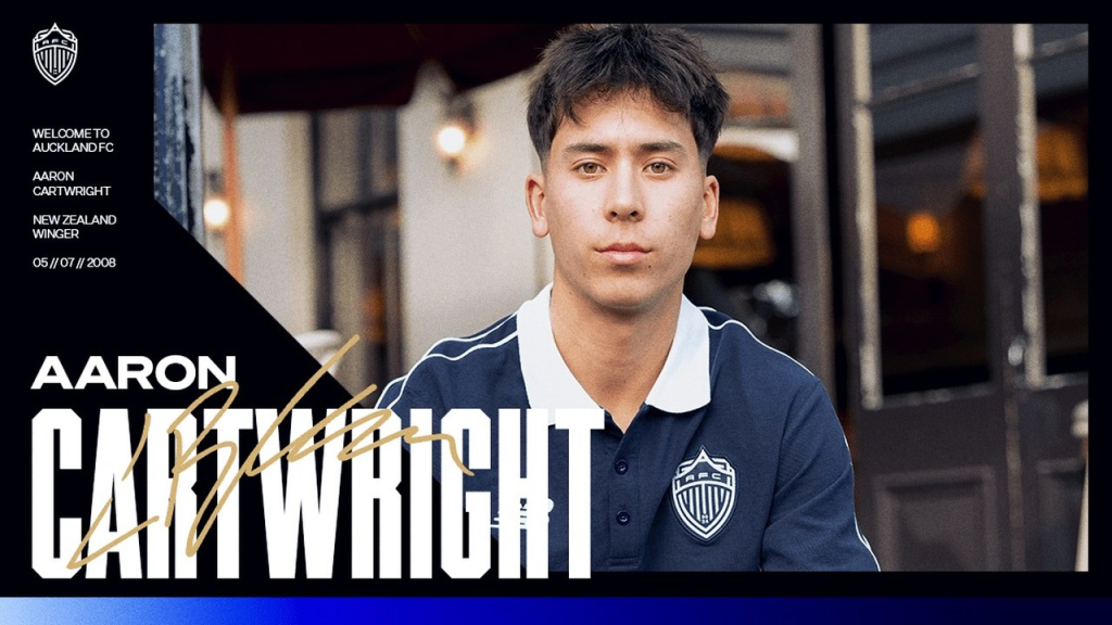 Auckland FC bring Aaron Cartwright home on a scholarship deal