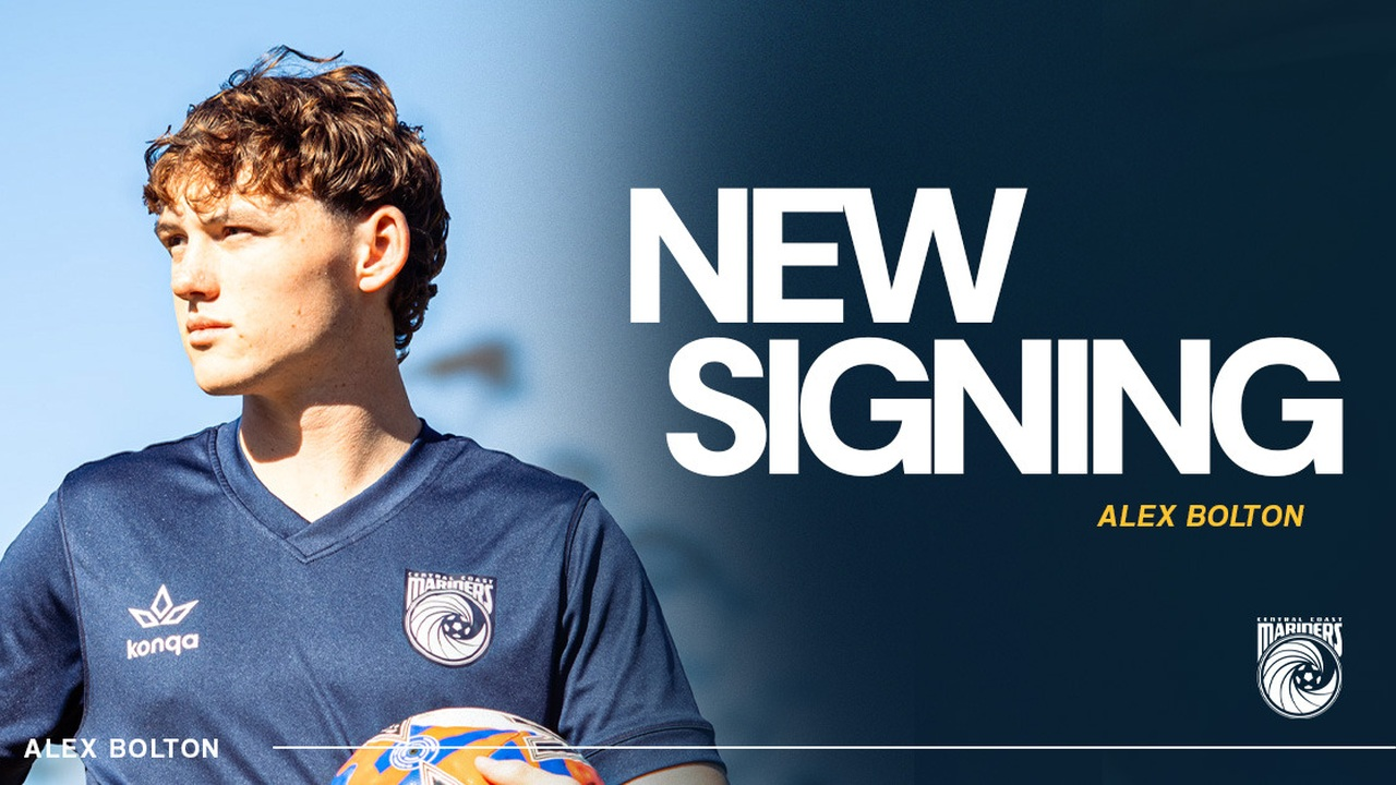 Central Coast Mariners sign Alex Bolton on a scholarship deal