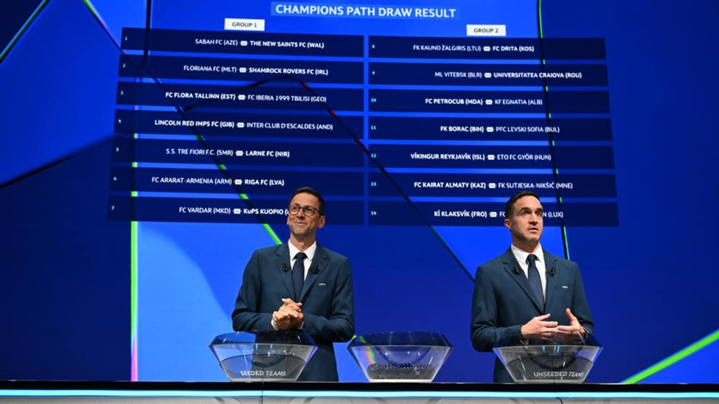 Champions League third qualifying round draw sets ten ties