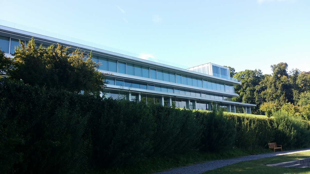 UEFA headquarters in Nyon beside Lake Geneva