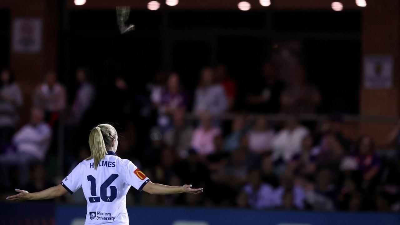 Dylan Holmes wears number 16 for Adelaide United
