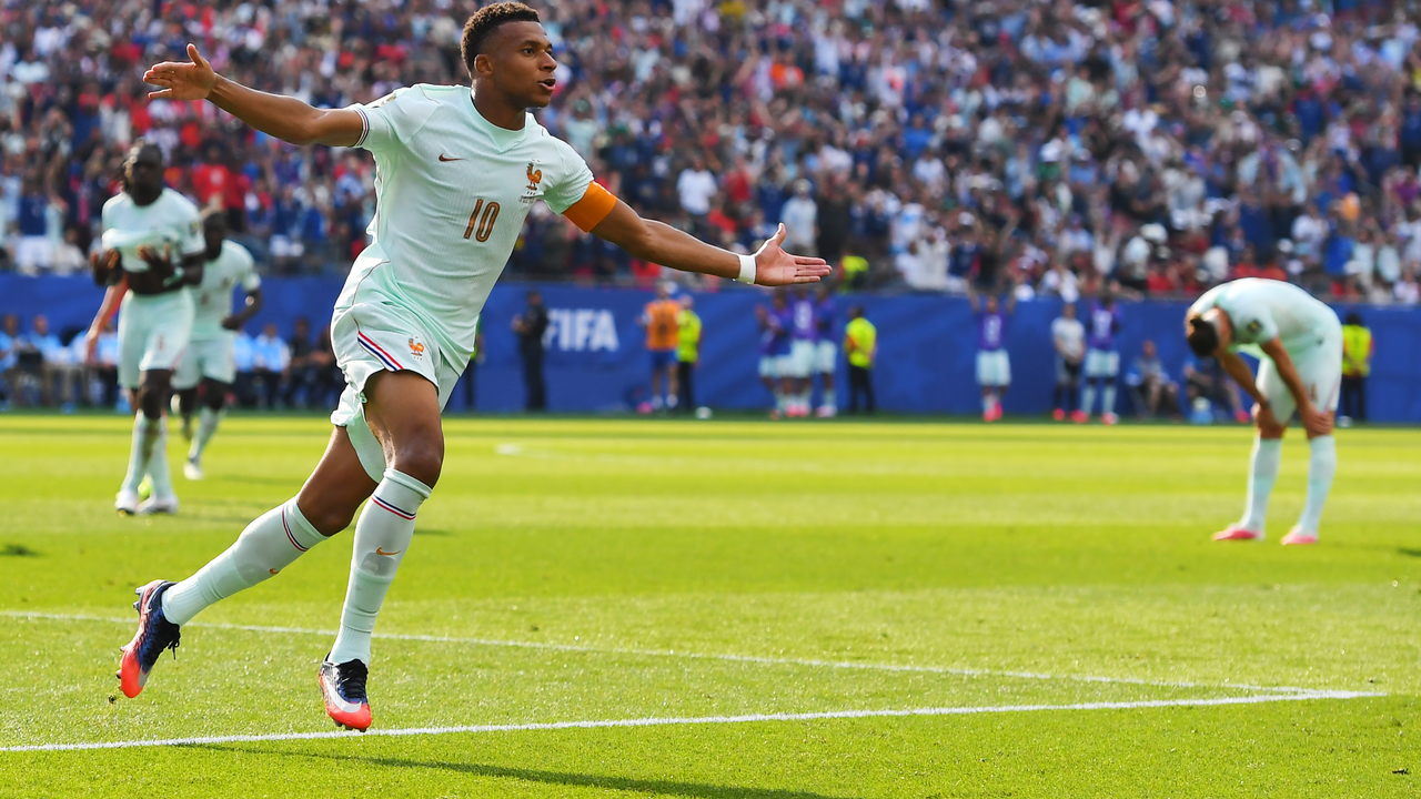 France players in World Cup action