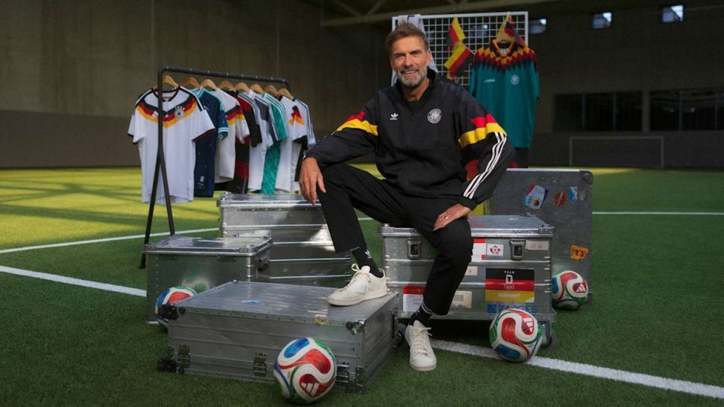 Jürgen Klopp takes charge of Germany on a four-year contract
