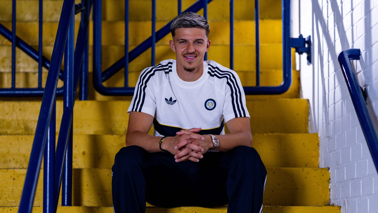 Muharemovic in Leeds United colours