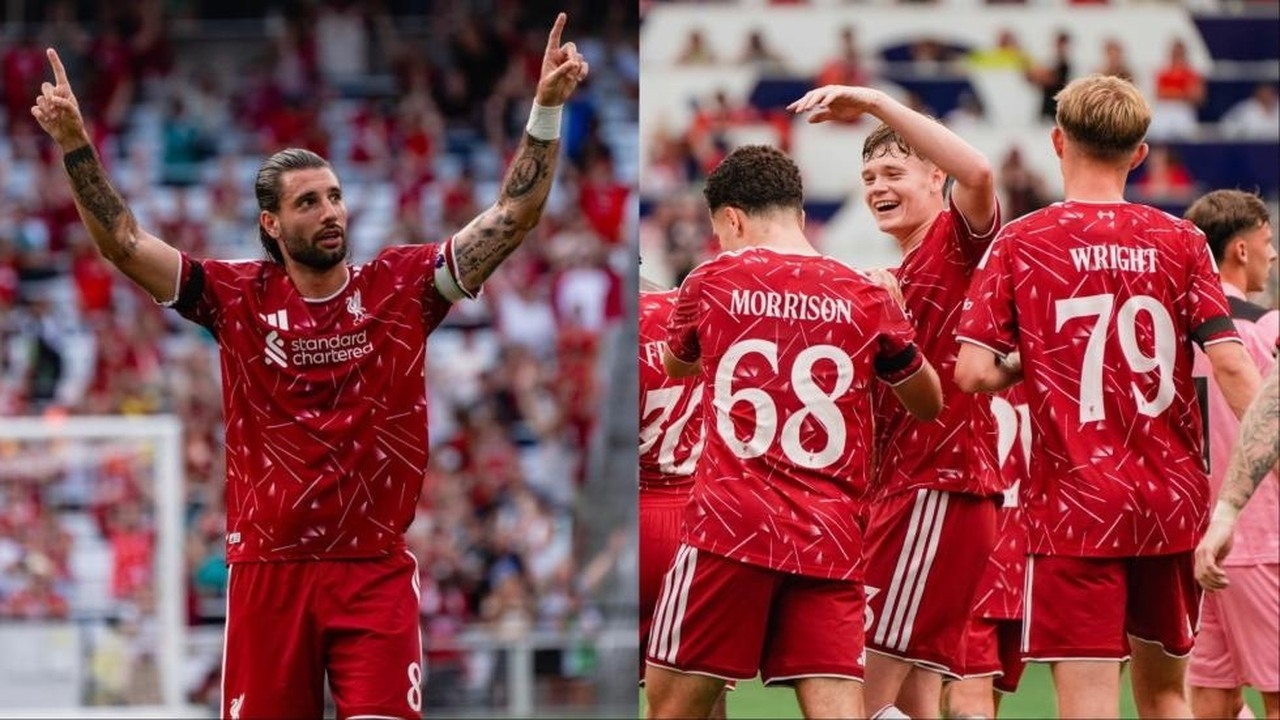 Liverpool score three after half-time to beat Sunderland in Nashville