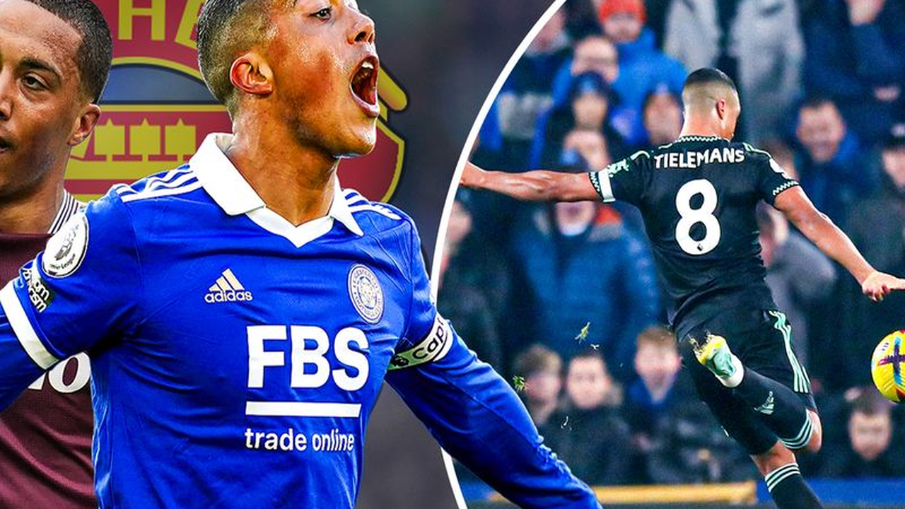 Youri Tielemans in Aston Villa colours
