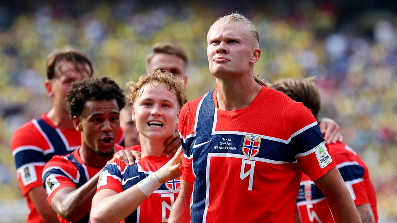 Norway Beat Brazil as Haaland Scores Twice Late