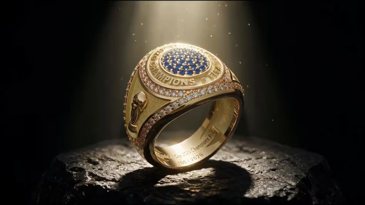 The commemorative ring prepared for the 2026 World Cup winners