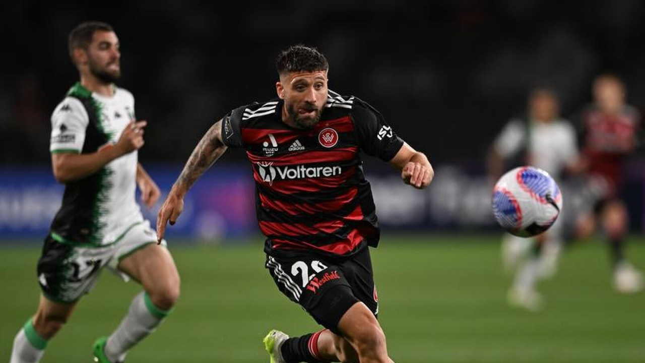 Brandon Borrello plays for Western Sydney Wanderers