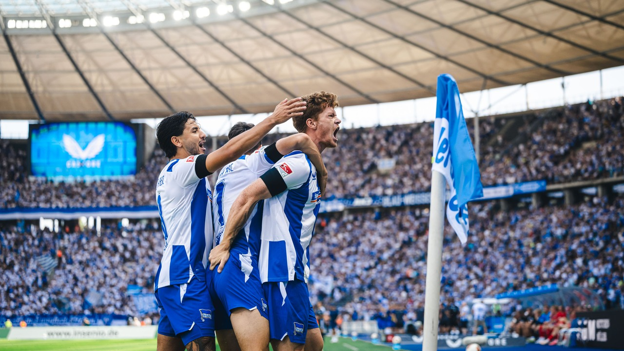 Hertha scored three first-half goals in a 4-1 win over Heidenheim