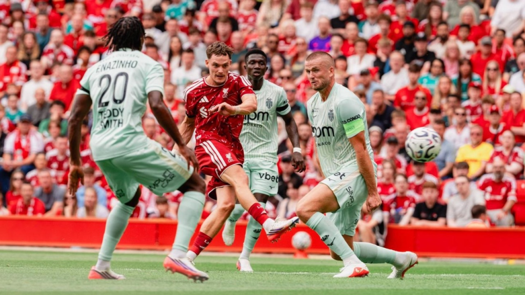Monaco beat Liverpool 3-2 after trailing by two goals at Anfield